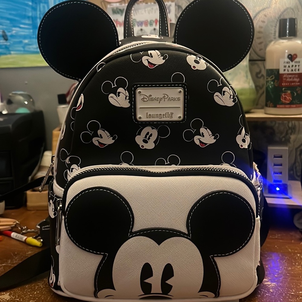 Walt Disney World Loungefly original backpack.  Mickey Mouse design.